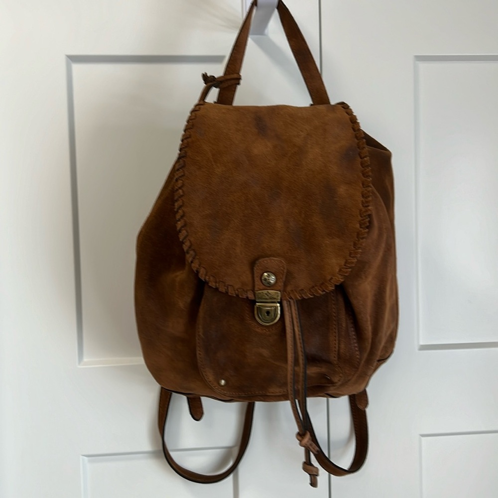 Patricia Nash Suede Leather Backpack Gem